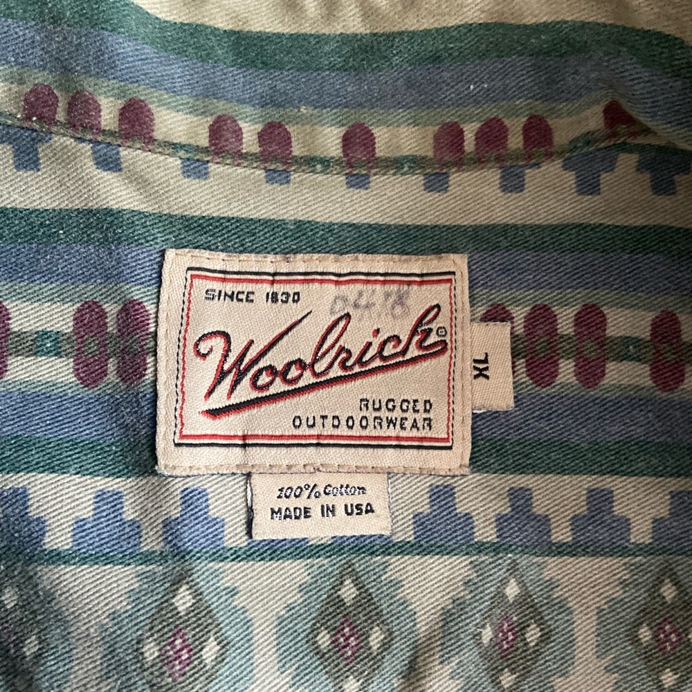 Vintage Woolrich Button Down Xl - image 4